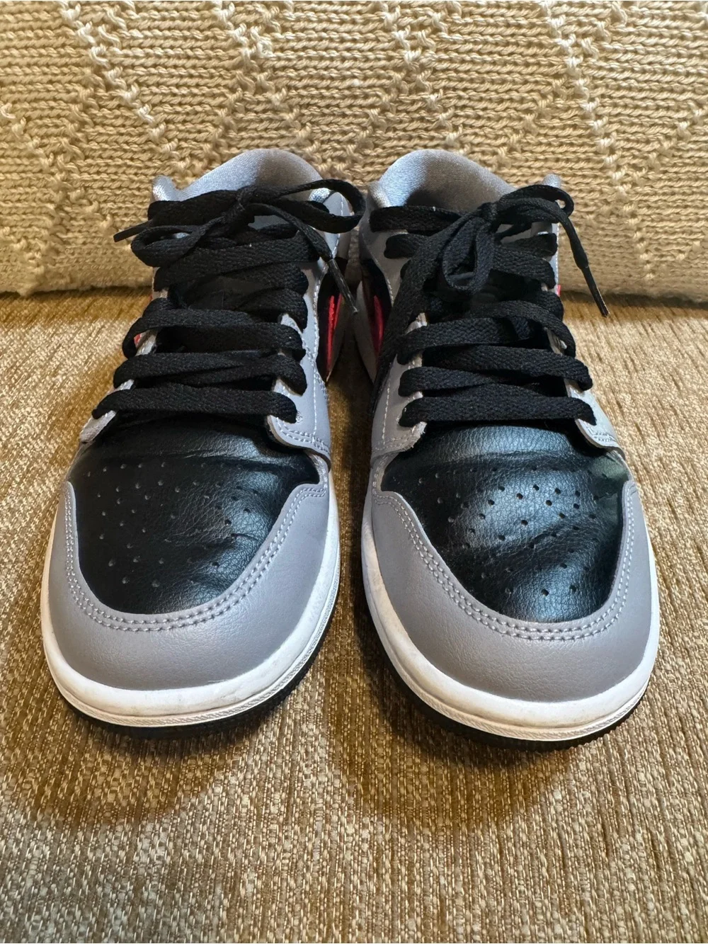WOMENS AIR JORDAN 1 Womens Cement Fire Red FZ4183 002 SIZE 6.5